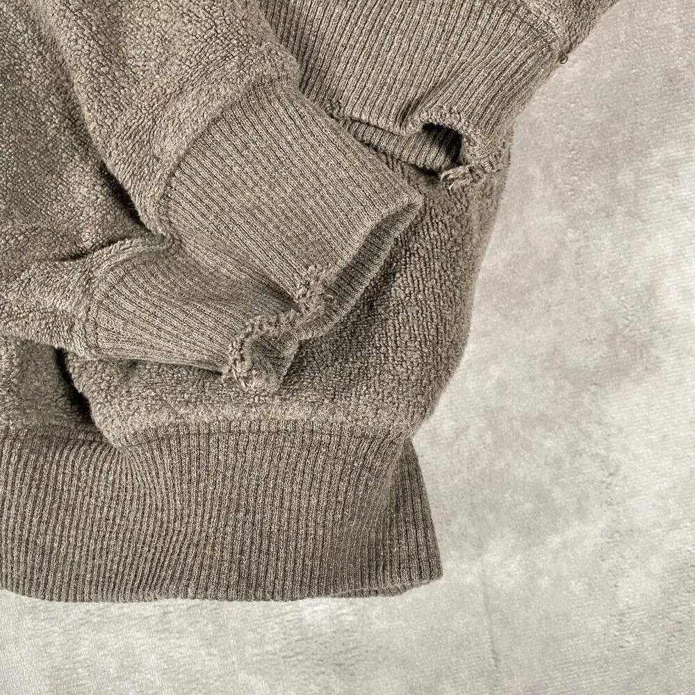 Vintage NeWear Brown Button Up Henley Sweater Men’s Large